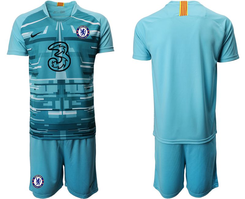 Men 2020-2021 club Chelsea lake blue goalkeeper Soccer Jerseys1
